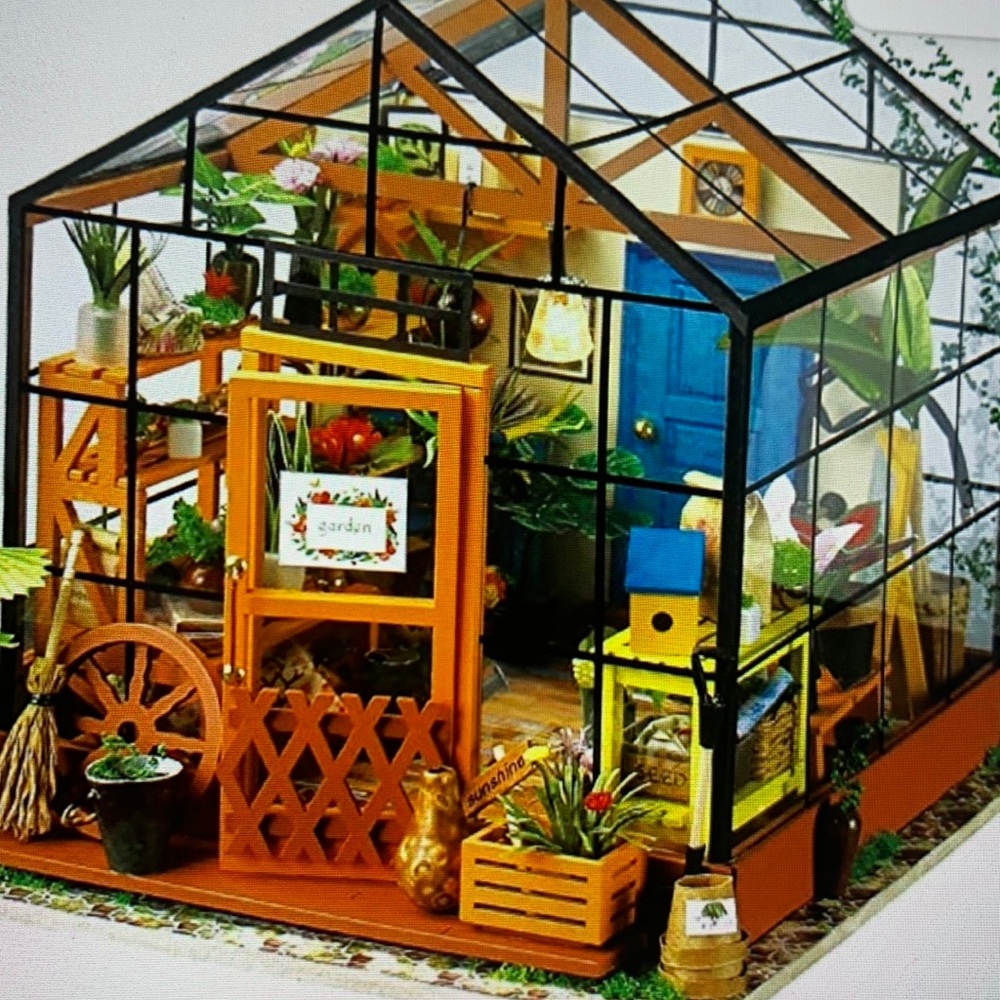 DYI Greenhouse kit. All pieces there. It is adorable. See Amazon @$40.